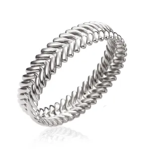 Chimento Armillas 18ct White Gold Wide Arrow Head Bangle
