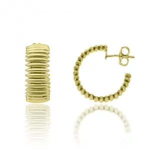 Chimento Armillas 18ct Yellow Gold Spike Hoop Earrings