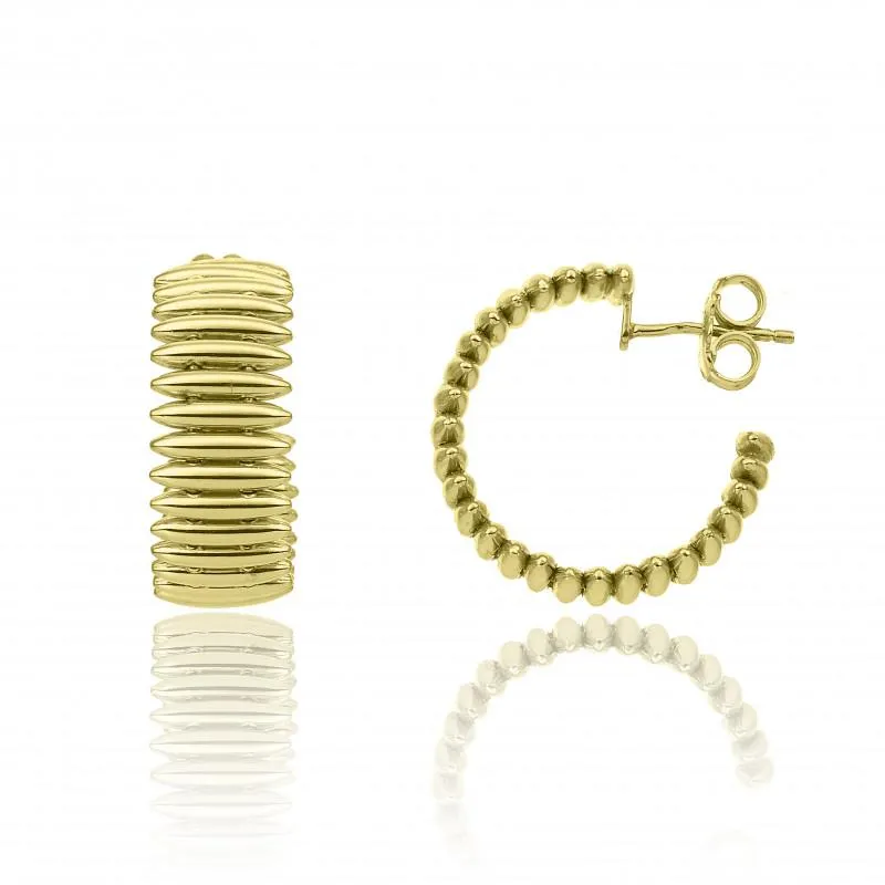 Chimento Armillas 18ct Yellow Gold Spike Hoop Earrings