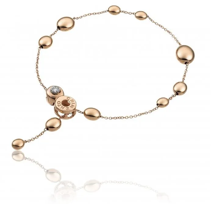 Chimento Armillas Acqua 18ct Rose Gold 0.03ct Diamond Bracelet