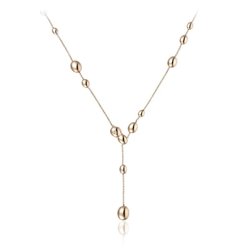 Chimento Armillas Acqua 18ct Rose Gold Diamond Droplets Necklace