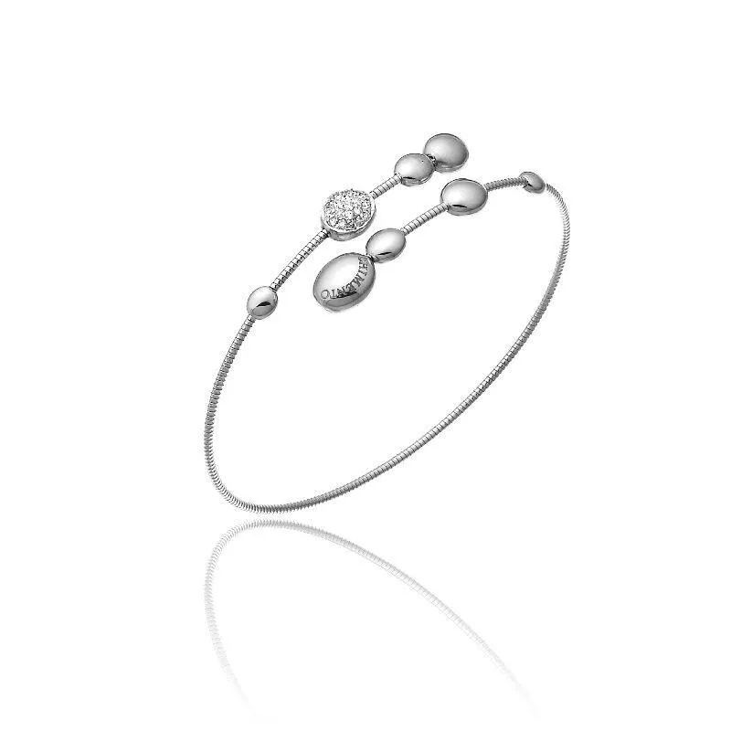 Chimento Armillas Acqua 18ct White Gold 0.13ct Diamond Crossover Bangle