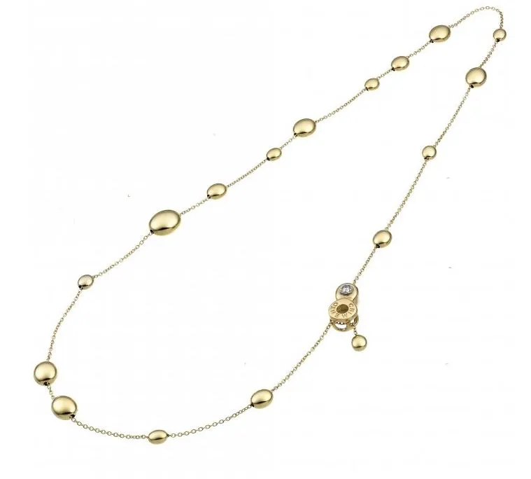 Chimento Armillas Acqua 18ct Yellow Gold 0.03ct Diamond Necklace