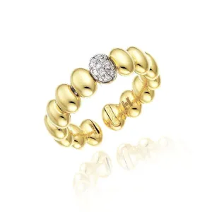 Chimento Armillas Acqua 18ct Yellow Gold 0.07ct Diamond Ring