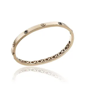 Chimento Armillas Be Mine 18ct Rose Gold 0.30ct Black Diamond Bangle