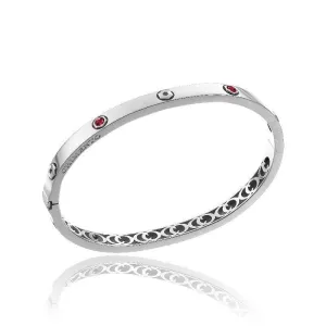 Chimento Armillas Be Mine 18ct White Gold 0.40ct Ruby Bangle