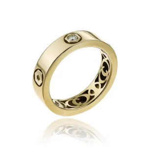 Chimento Armillas Be Mine 18ct Yellow Gold 0.07ct Diamond Ring