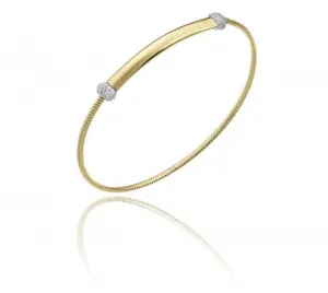 Chimento Bamboo Flirt 18ct Yellow Gold 0.23ct Diamond Bracelet