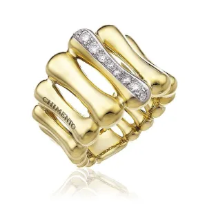 Chimento Bamboo Over 18ct Yellow Gold 0.27ct Diamond Ring D