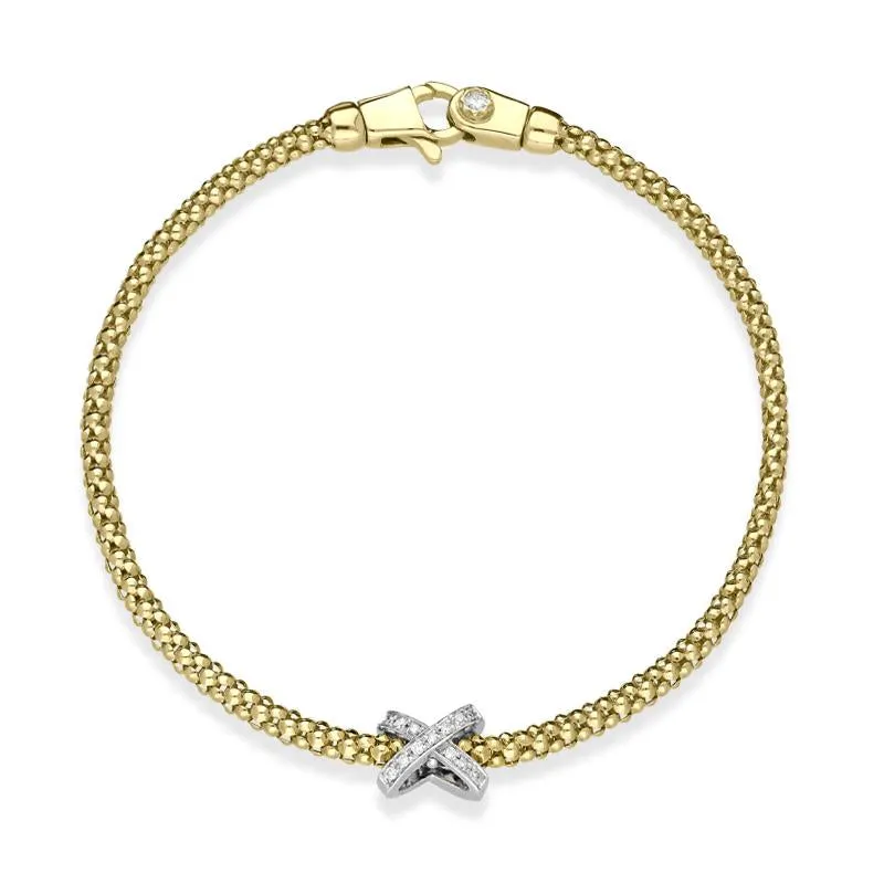 Chimento Melograno 18ct Yellow Gold 0.13ct Diamond Bracelet