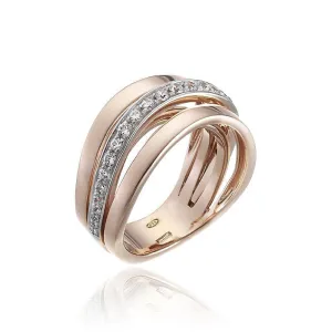 Chimento Stretch Nuvola 18ct Rose Gold 0.37ct Diamond Ring