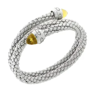 Chimento Stretch Sterling Silver Citrine Bracelet D