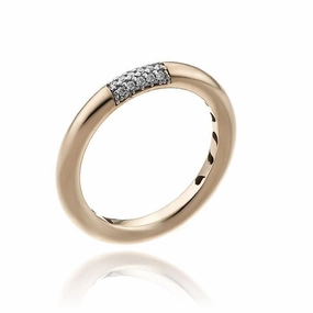 Chimento Bamboo Pure 18ct Rose Gold 0.08ct Diamond Ring
