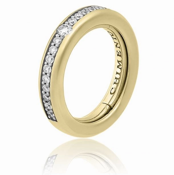 Chimento Forever Stack Me Line 18ct Yellow Gold Diamond Adjustable Size-Fit Ring