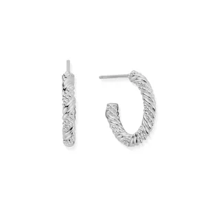 ChloBo Sterling Silver Entwined Passion Hoop Earrings