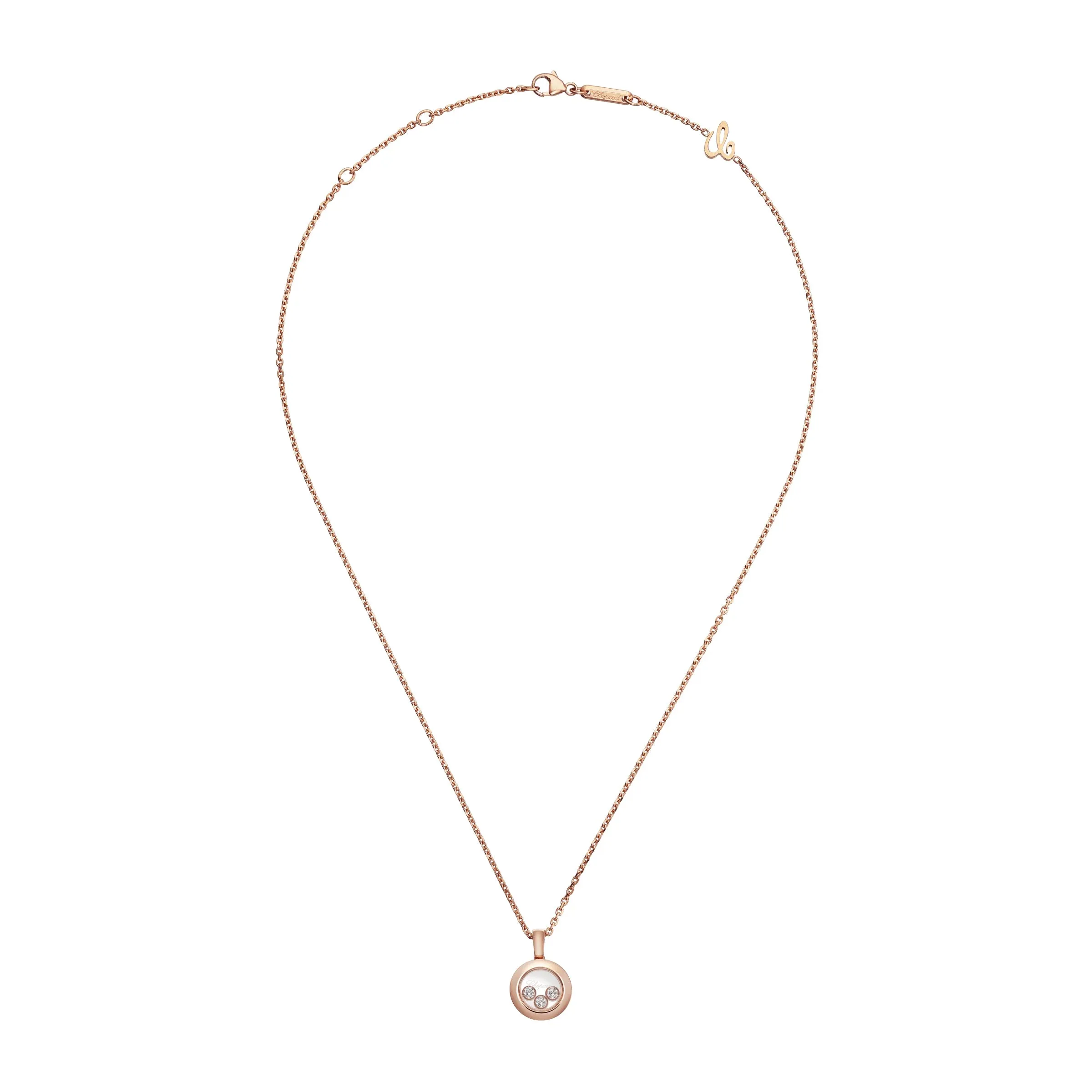 Chopard Happy Diamonds Icons 18ct Rose Gold 0.15ct Diamond Pendant