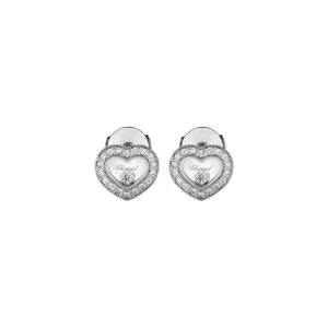 Chopard Happy Diamonds Icons 18ct White Gold 0.38ct Diamond Stud Earrings