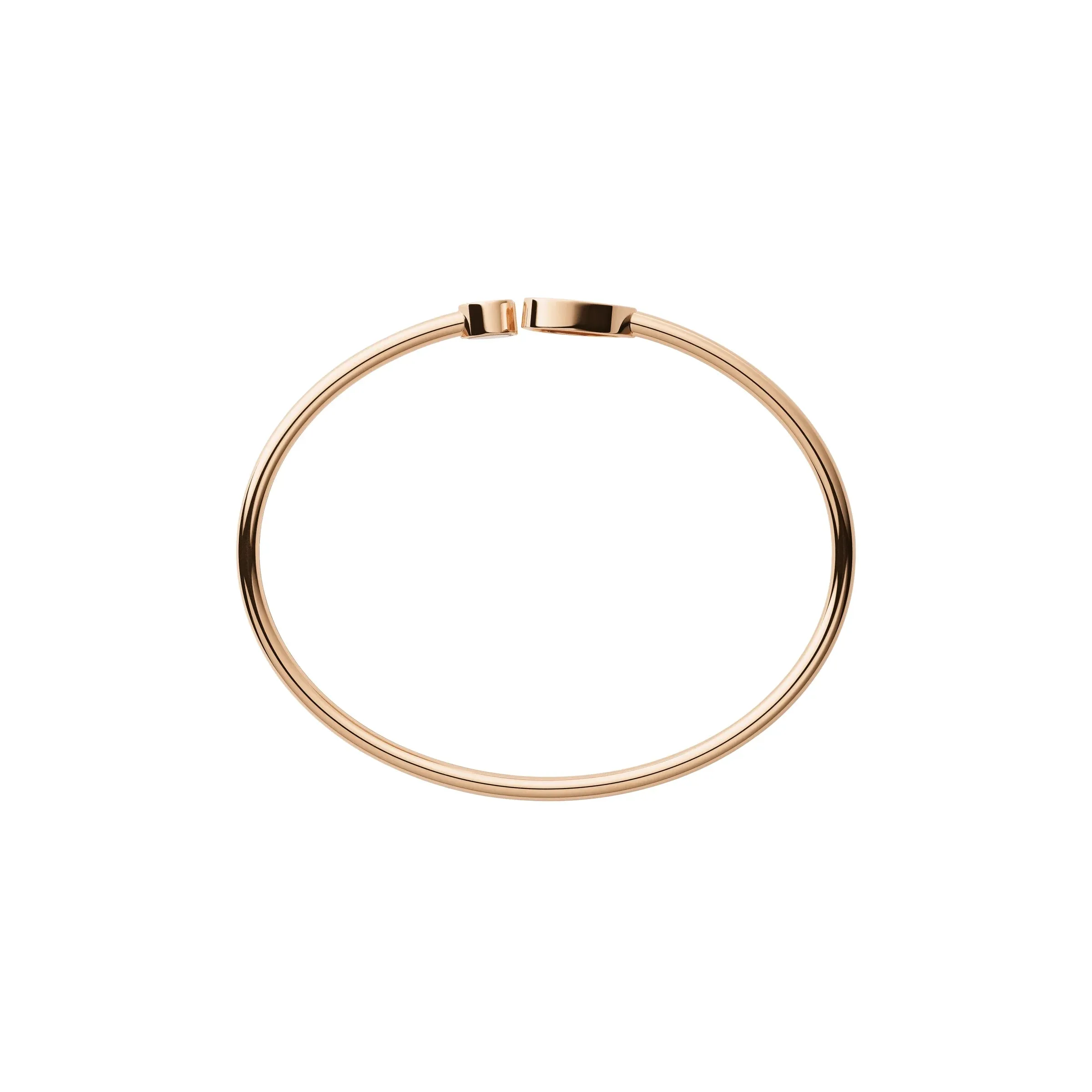 Chopard Happy Hearts 18ct Rose Gold Diamond Carnelian Bangle