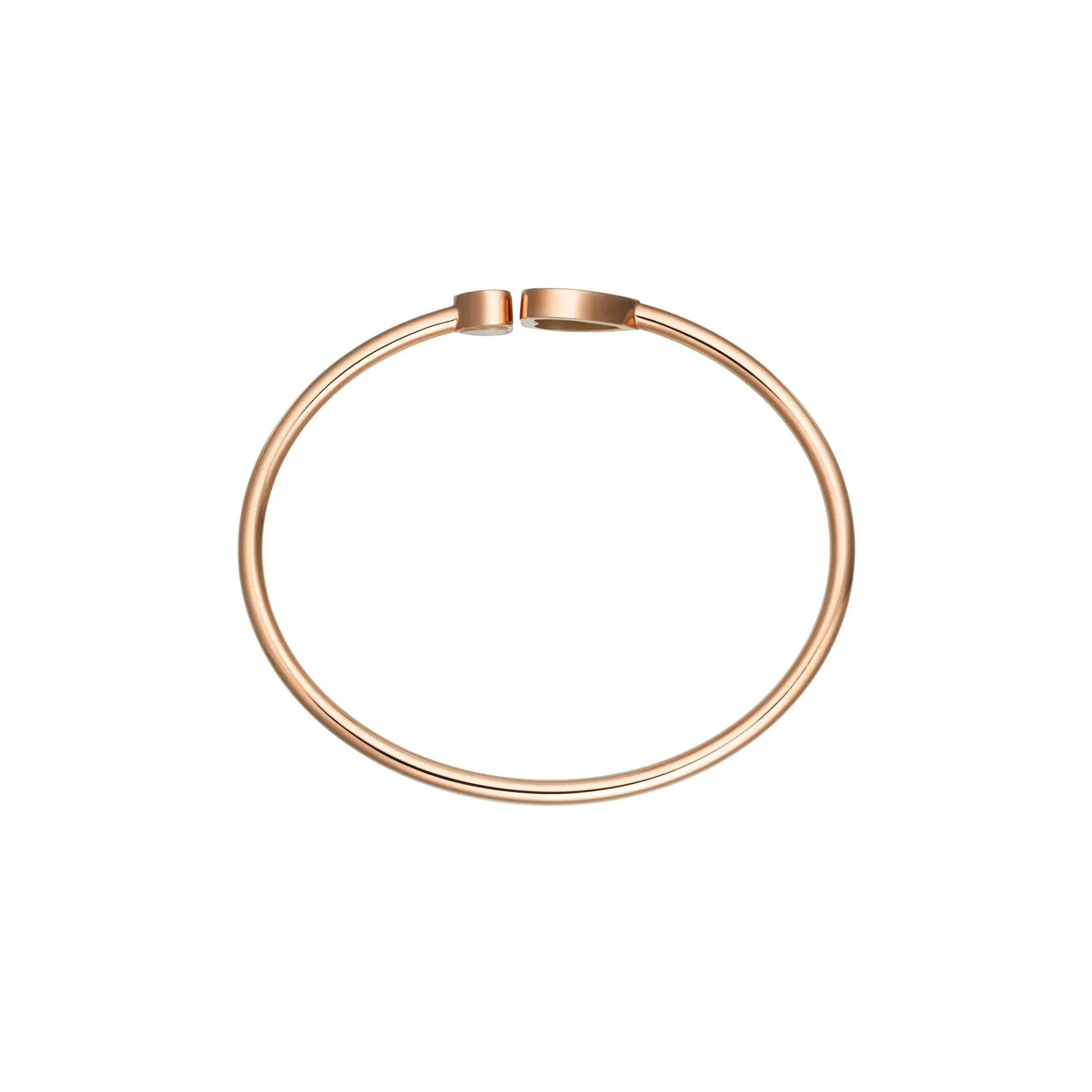 Chopard Happy Hearts 18ct Rose Gold Diamond Malachite Bangle
