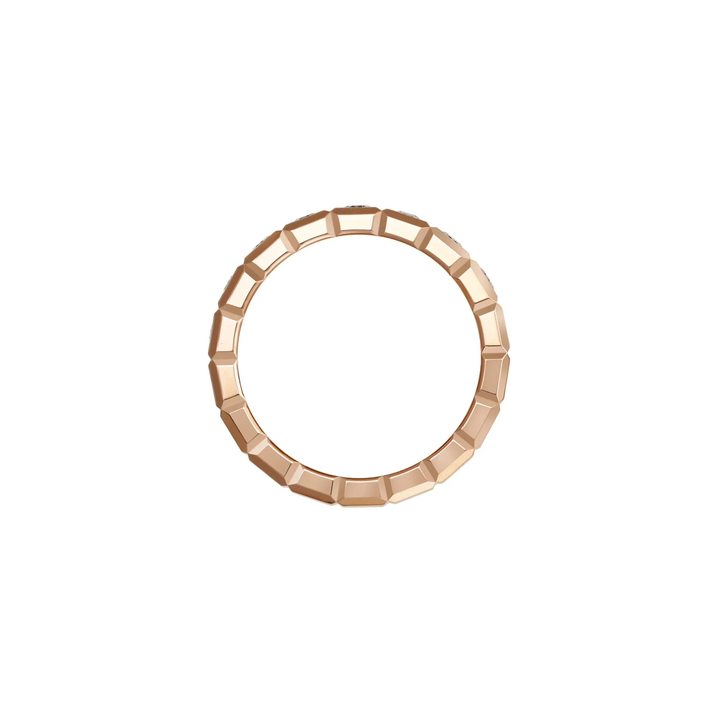 Chopard Ice Cube 18ct Rose Gold Diamond Half Set Medium Ring