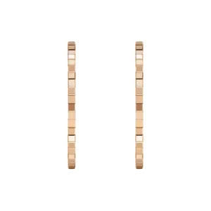 Chopard Ice Cube 18ct Rose Gold Hoop Earrings