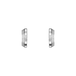 Chopard Ice Cube 18ct White Gold 0.24ct Diamond Hoop Earrings