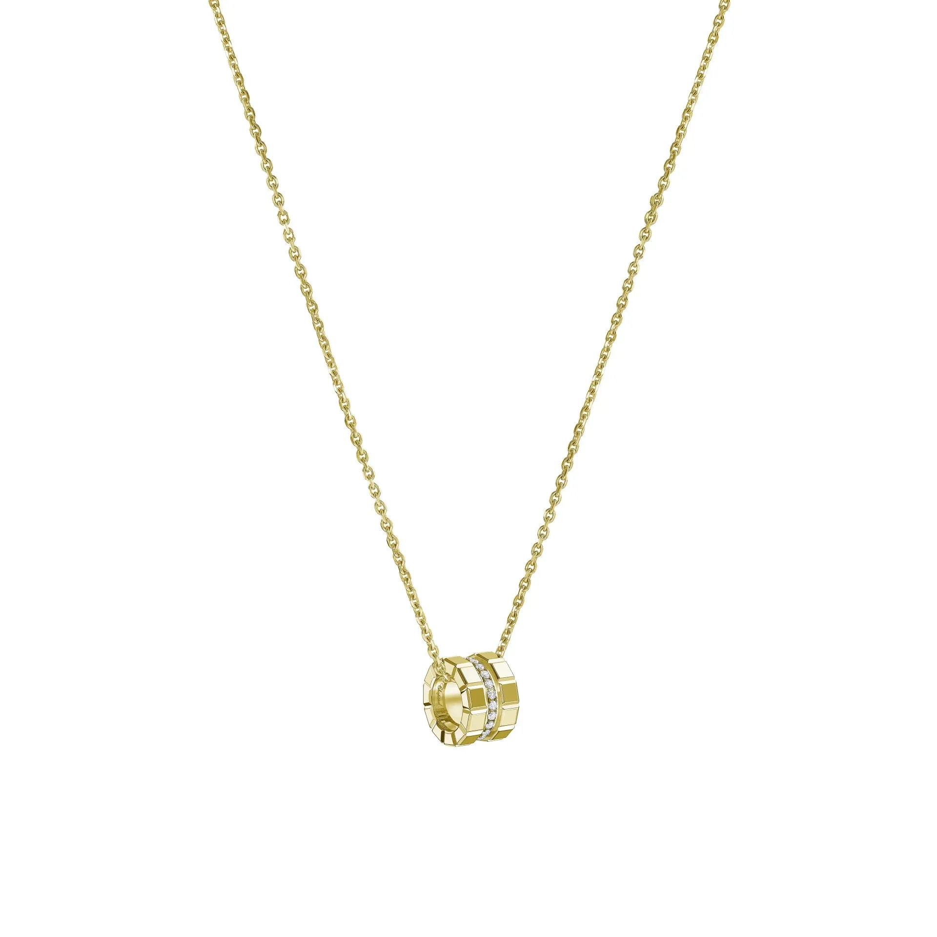 Chopard Ice Cube 18ct Yellow Gold 0.14ct Diamond Pendant