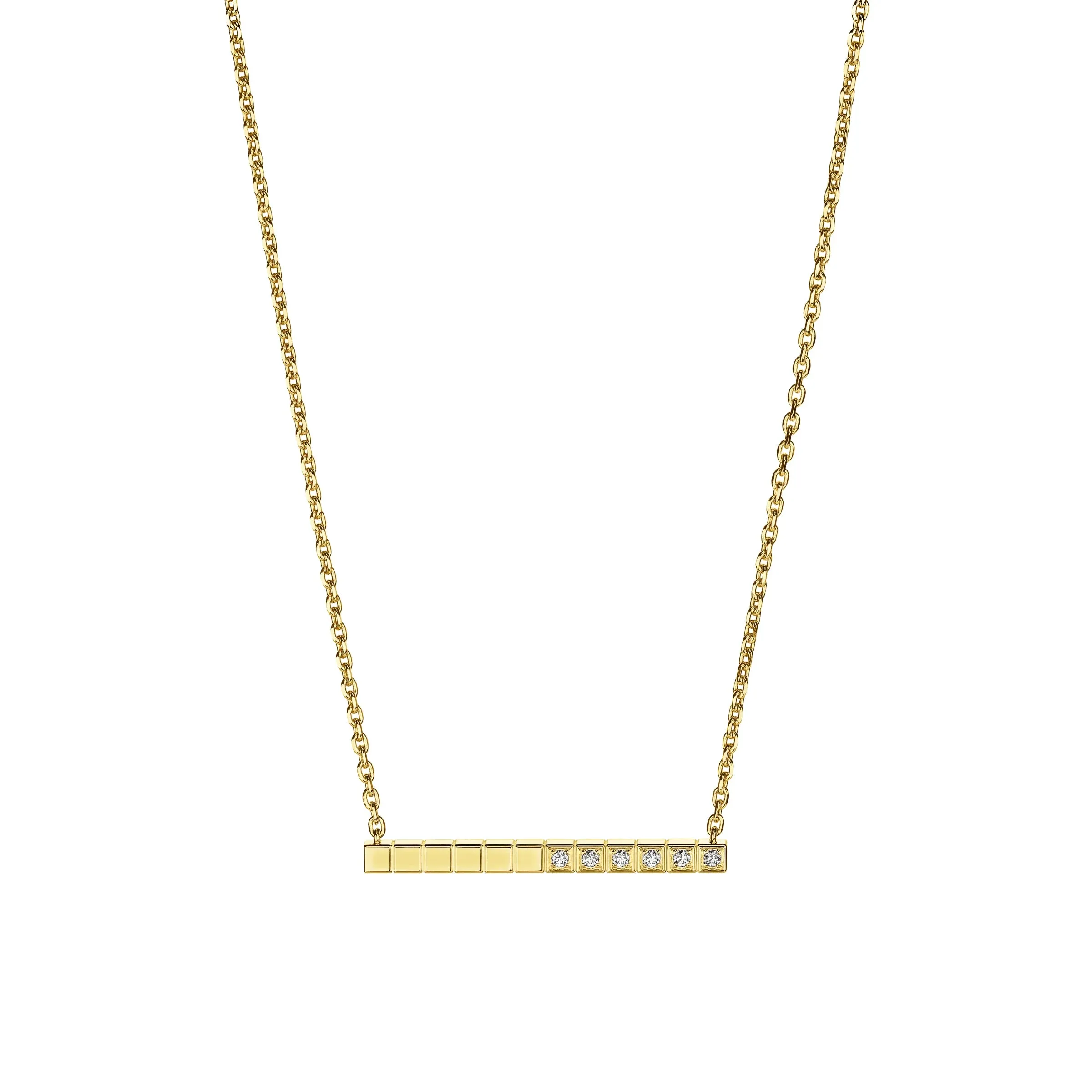 Chopard Ice Cube 18ct Yellow Gold Diamond Pendant