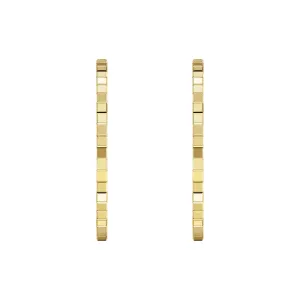Chopard Ice Cube 18ct Yellow Gold Hoop Earrings