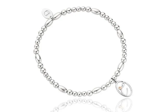 Clogau Affinity Tree Of Life Initials Letter C Sterling Silver Bead Bracelet D