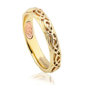 Clogau Annwyl Celtic 4mm 9ct Gold Ring