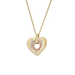 Clogau Cariad Sparkle 9ct Gold Diamond Pendant