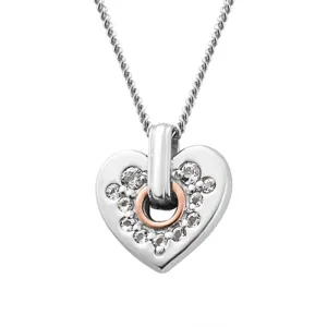 Clogau Cariad Sparkle Small Heart Sterling Silver Pendant