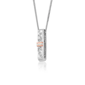 Clogau Cariad Sparkle White Topaz Sterling Silver Necklace