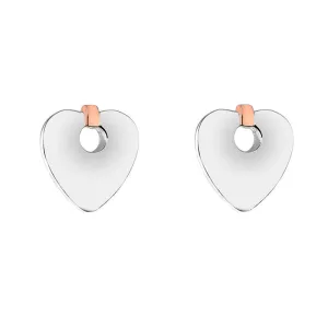 Clogau Cariad Sterling Silver Heart Stud Earrings