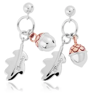 Clogau Earrings Oak Drop Silver