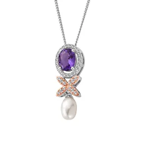 Clogau Queens Jubilee Superbloom Amethyst Pendant D