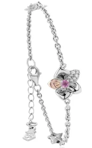 Clogau Sterling Silver Sapphire Orchid Bracelet D