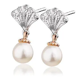 Clogau Windsor Sterling Silver Pearl Earrings