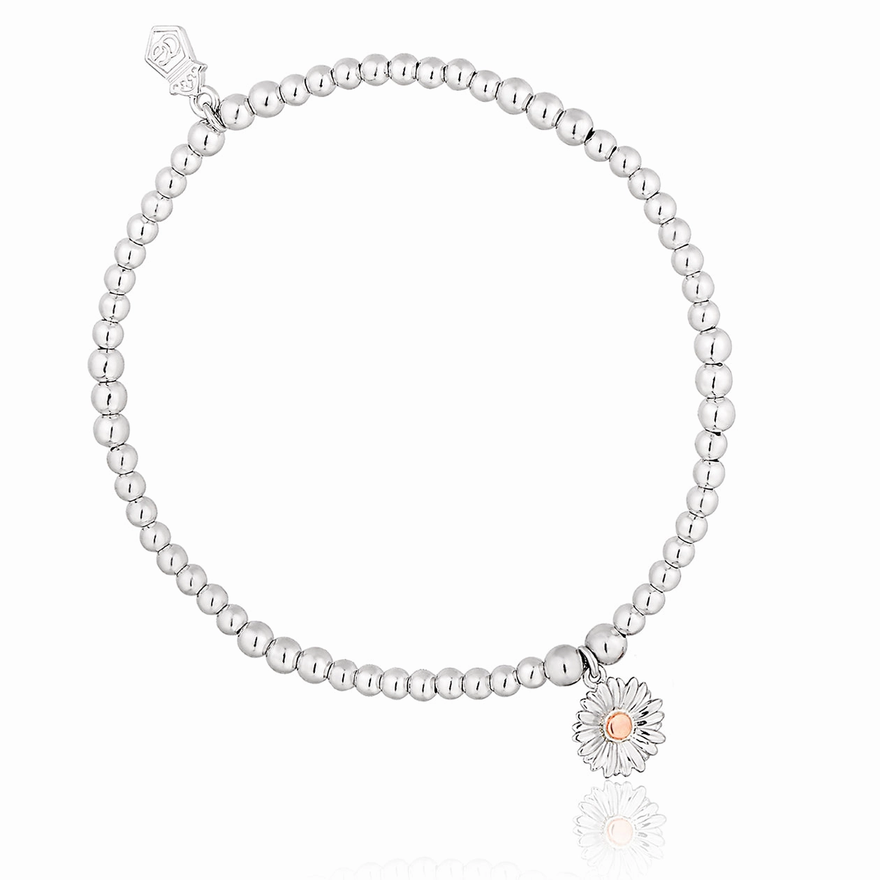 Clogau Affinity Sterling Silver Daisy Beaded Bracelet D