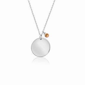 Clogau Celebration November Sterling Silver Birthstone Pendant D