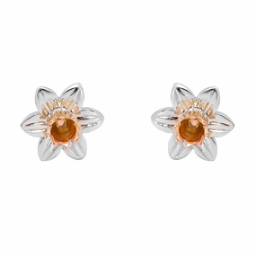 Clogau Daffodil Sterling Silver Stud Earrings