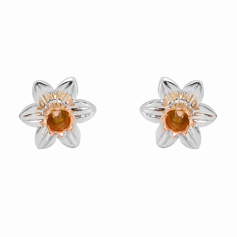 Clogau Daffodil Sterling Silver Stud Earrings
