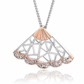Clogau White Peacock Sterling Silver Topaz Necklace
