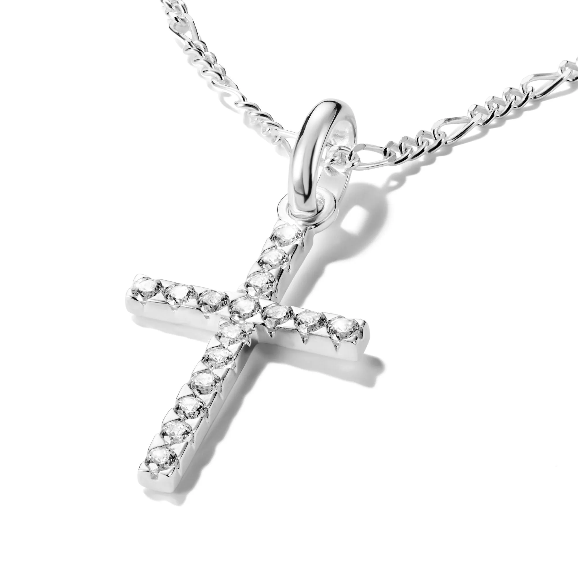 Connect Charm cross with stones