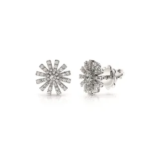 Damiani Margherita 18ct White Gold 0.51ct Diamond Stud Earrings