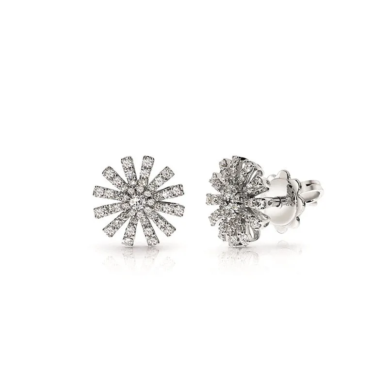 Damiani Margherita 18ct White Gold 0.51ct Diamond Stud Earrings