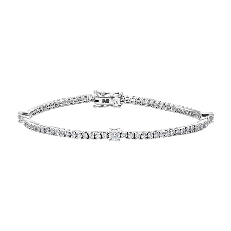 Damiani Notte Di San Lorenzo 18ct White Gold 1.87ct Diamond Tennis Bracelet D