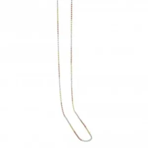 Dew Set Gold and Rose Gold Plated Ball Chain 18 Necklace CN01GRG18