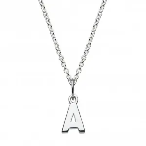 Dew Sterling Silver Dinky A Initial Pendant 9092HPA